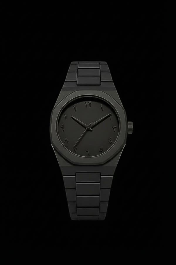 Black Arabic Aura Luxury Watch