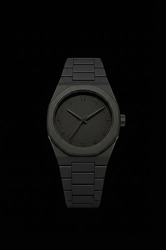 Black Arabic Aura Luxury Watch
