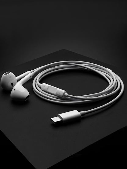Earphones with USB-C Connector | High-Quality Audio & Built-in Mic