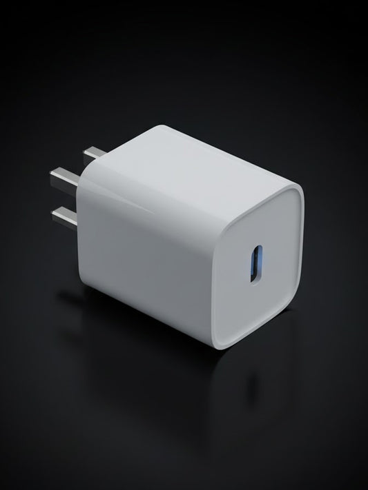 25W USB-C Wall Charger (3-Pin UK Plug) | High-Speed Power Adapter