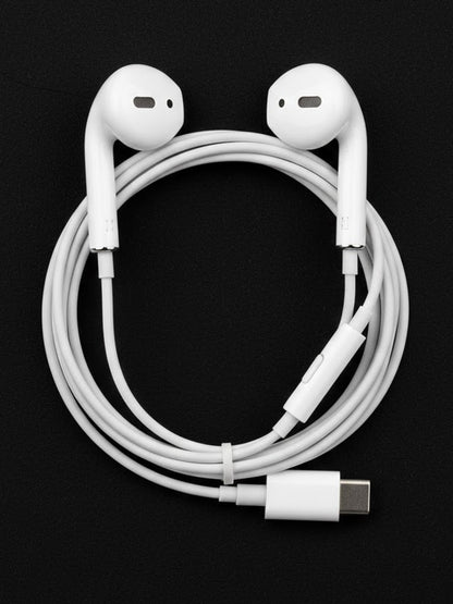 Earphones with USB-C Connector | High-Quality Audio & Built-in Mic