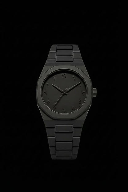Black Arabic Aura Luxury Watch