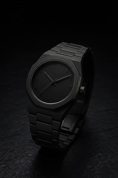 Black Arabic Aura Luxury Watch