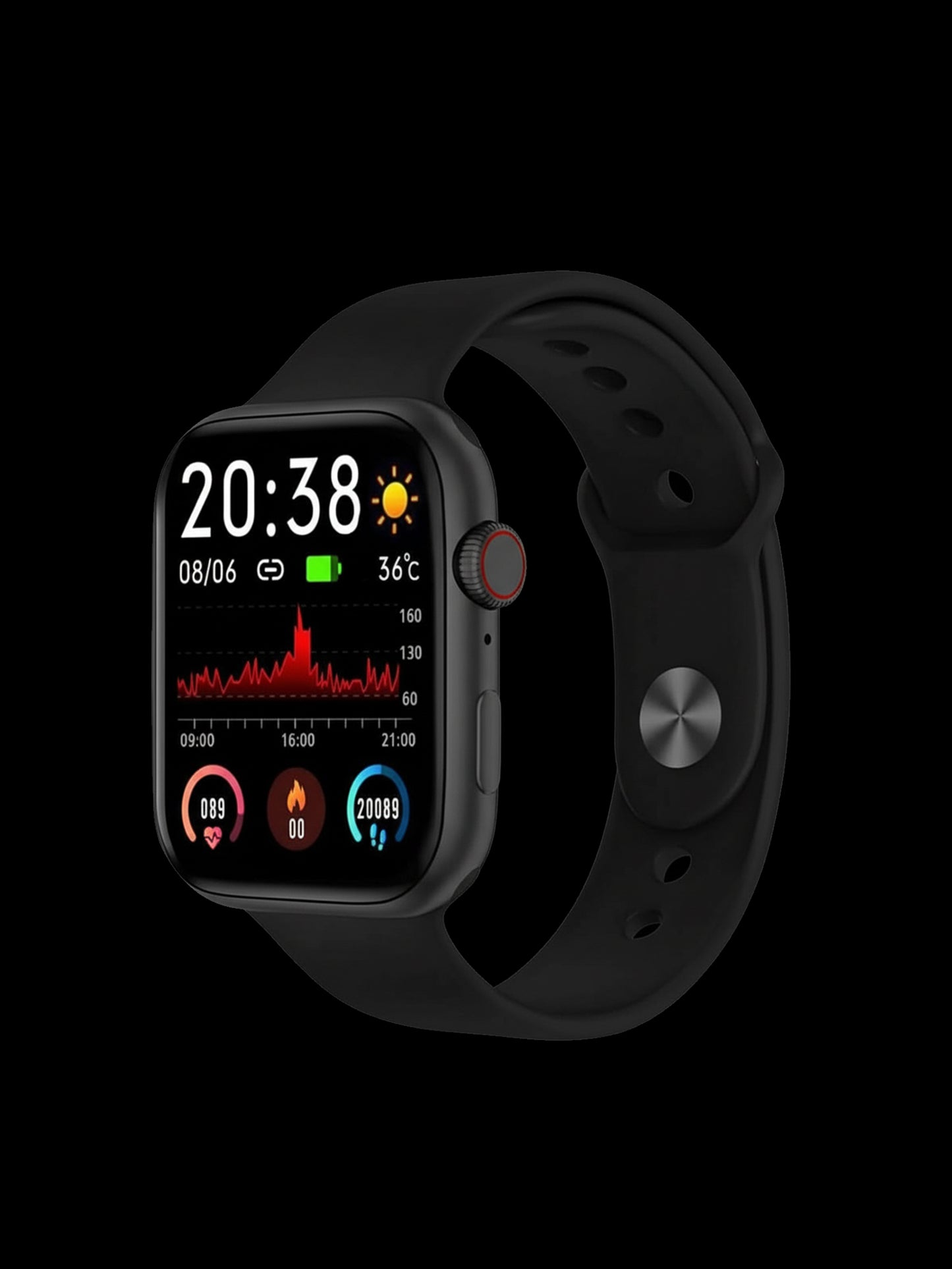 i 9 Pro Max Watch Black Dial